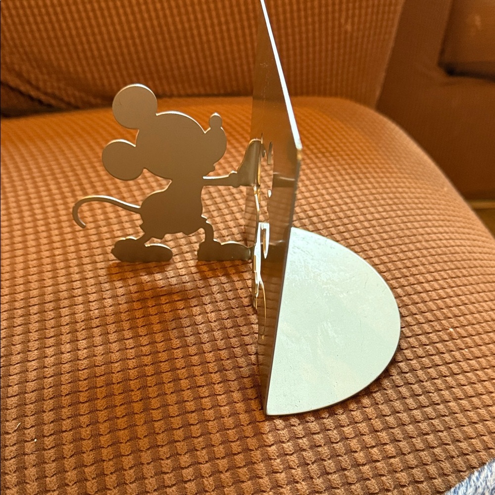 Disney Silver Mickey Mouse Bookend
